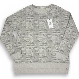 Tasc Performance Womens Heavy T-shirt Grey Camo Bamboo Organic Cotton Sz M
